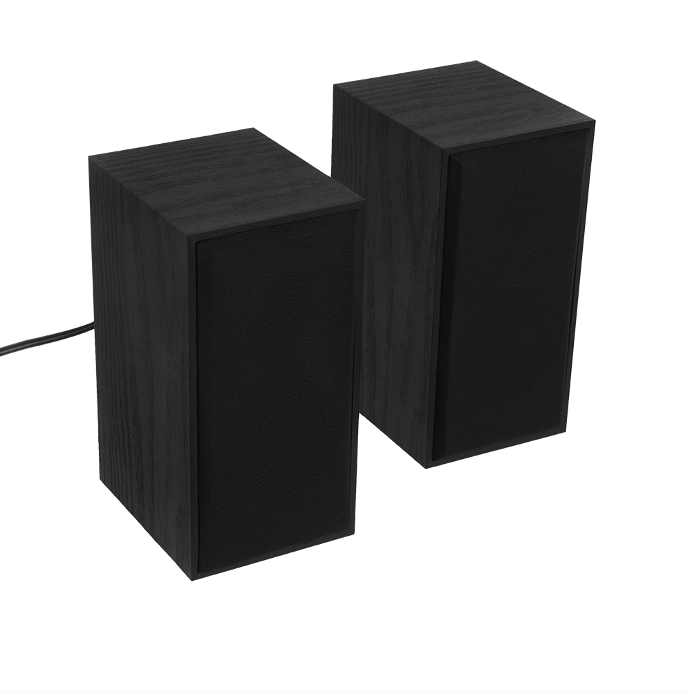 Boxe 2.0 Tellur Basic, 6W, Lemn, negru - imagine 3